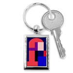 Colorful abstraction Key Chains (Rectangle)  Front