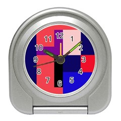 Colorful abstraction Travel Alarm Clocks