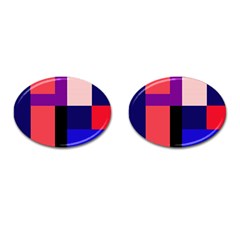 Colorful abstraction Cufflinks (Oval)