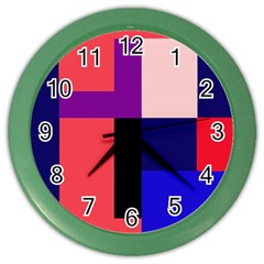 Colorful abstraction Color Wall Clocks