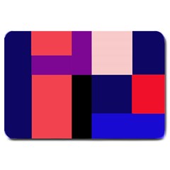 Colorful abstraction Large Doormat 