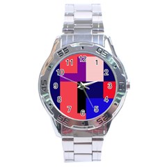 Colorful abstraction Stainless Steel Analogue Watch