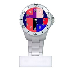 Colorful Abstraction Plastic Nurses Watch by Valentinaart