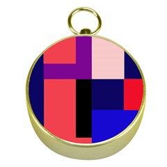 Colorful abstraction Gold Compasses