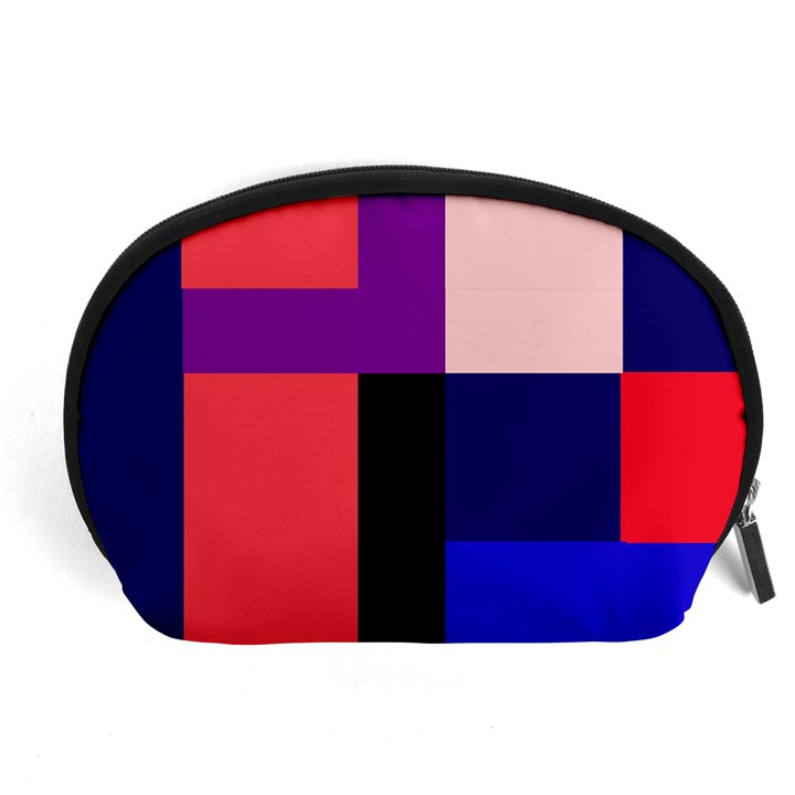 Colorful abstraction Accessory Pouches (Large) 