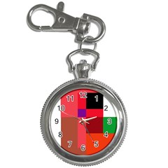 Colorful Abstraction Key Chain Watches by Valentinaart