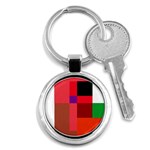 Colorful abstraction Key Chains (Round)  Front