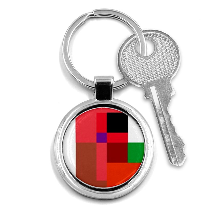 Colorful abstraction Key Chains (Round) 