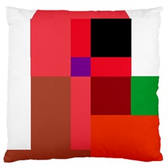 Colorful Abstraction Large Flano Cushion Case (one Side) by Valentinaart