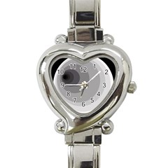 Gray Abstraction Heart Italian Charm Watch by Valentinaart