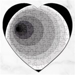 Gray abstraction Jigsaw Puzzle (Heart) Front