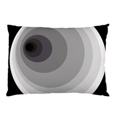 Gray Abstraction Pillow Case (two Sides) by Valentinaart