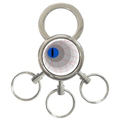 Blue Eye 3-ring Key Chains by Valentinaart