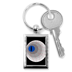 Blue Eye Key Chains (rectangle)  by Valentinaart