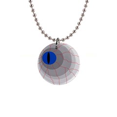 Blue Eye Button Necklaces by Valentinaart