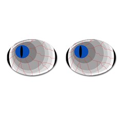 Blue Eye Cufflinks (oval) by Valentinaart