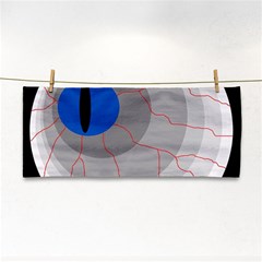 Blue Eye Hand Towel by Valentinaart