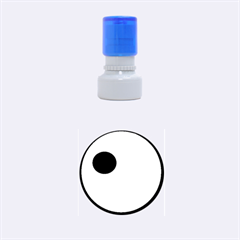 Blue Eye Rubber Round Stamps (small) by Valentinaart