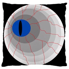 Blue Eye Standard Flano Cushion Case (one Side) by Valentinaart