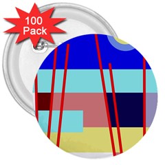 Abstract Landscape 3  Buttons (100 Pack)  by Valentinaart