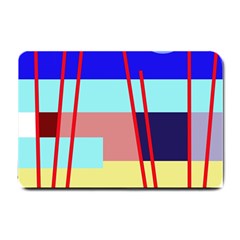 Abstract Landscape Small Doormat  by Valentinaart