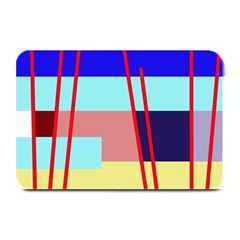 Abstract Landscape Plate Mats by Valentinaart