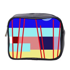 Abstract Landscape Mini Toiletries Bag 2-side by Valentinaart