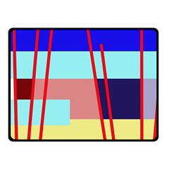 Abstract Landscape Fleece Blanket (small) by Valentinaart