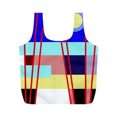 Abstract Landscape Full Print Recycle Bags (m)  by Valentinaart