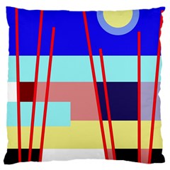 Abstract Landscape Standard Flano Cushion Case (two Sides) by Valentinaart