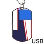 Decorative abstraction Dog Tag USB Flash (Two Sides)  Front