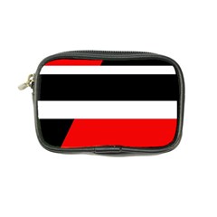 Red, White And Black Abstraction Coin Purse by Valentinaart