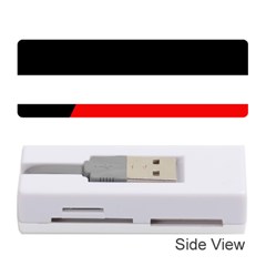 Red, White And Black Abstraction Memory Card Reader (stick)  by Valentinaart