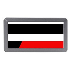 Red, White And Black Abstraction Memory Card Reader (mini) by Valentinaart