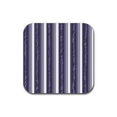 Elegant Lines Rubber Coaster (square)  by Valentinaart