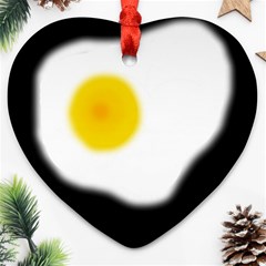 Egg Heart Ornament (2 Sides) by Valentinaart