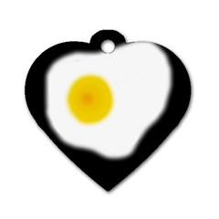 Egg Dog Tag Heart (one Side) by Valentinaart