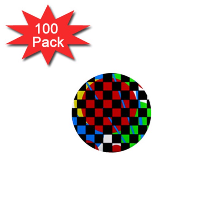 colorful abstraction 1  Mini Magnets (100 pack) 