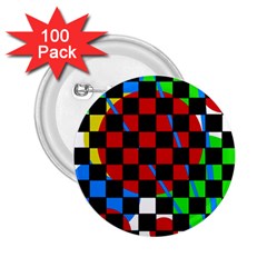 Colorful Abstraction 2 25  Buttons (100 Pack)  by Valentinaart