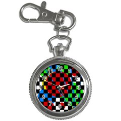 Colorful Abstraction Key Chain Watches by Valentinaart