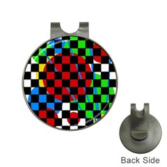 Colorful Abstraction Hat Clips With Golf Markers by Valentinaart