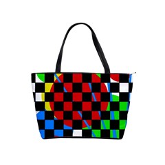 Colorful Abstraction Shoulder Handbags by Valentinaart