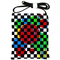 Colorful Abstraction Shoulder Sling Bags by Valentinaart