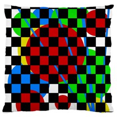 Colorful Abstraction Standard Flano Cushion Case (one Side) by Valentinaart