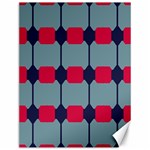 Red blue shapes pattern                                                                                     			Canvas 12  x 16  11.86 x15.41  Canvas - 1