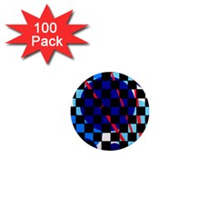 Blue Abstraction 1  Mini Magnets (100 Pack)  by Valentinaart