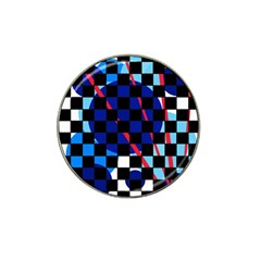 Blue Abstraction Hat Clip Ball Marker by Valentinaart