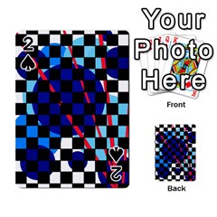 Blue Abstraction Playing Cards 54 Designs  by Valentinaart