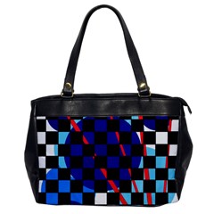 Blue Abstraction Office Handbags by Valentinaart