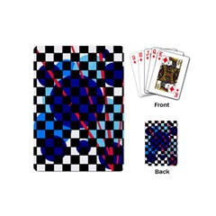 Blue Abstraction Playing Cards (mini)  by Valentinaart